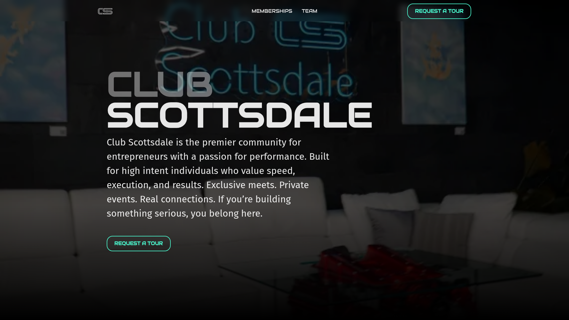 Club Scottsdale website preview